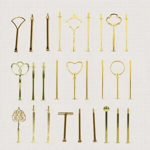 10 meilleurs ensembles de présentoirs à gâteaux dorés en vente - No 5