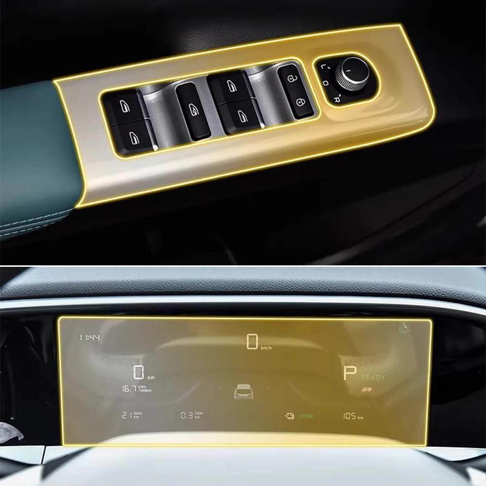 Für Geely EX2 2025 2026 Auto-Innenraum Mittelkonsole Klare Schutzfolie aus TPU Kratzfeste Vorgeschnittene PPF-Aufkleber Auto-Zubehör – Detail 4