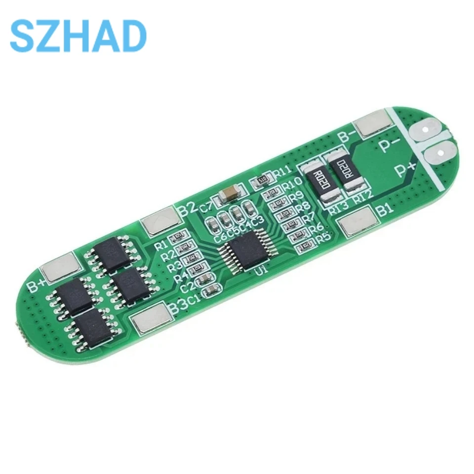 4 Series Ternary 14.8V 18650 Lithium Polymer Battery Protection Board 16.8V Anti-overcharge Overdischarge 12A Current Limit