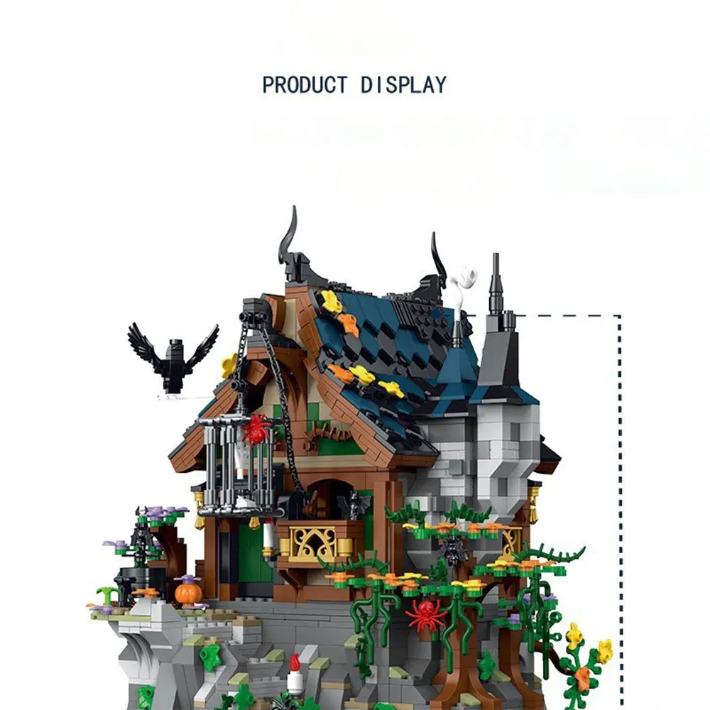 1964pcs House Building Blocks สถาปัตยกรรมอิฐของเล่น MOC House รุ่นวันเกิดคริสต์มาสของขวัญ