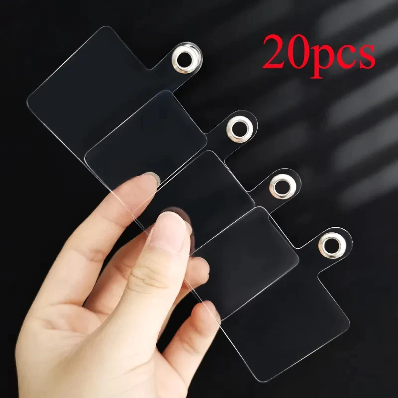10-1PCS Transparent Flexible Mobile Phone Lanyard Cads Mobile Phone Universal Lanyard Transparent Lanyard Sticker Strap Clip Pen image 6