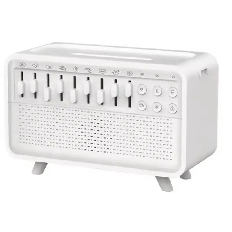 

N85R-Устройство для создания белого шума, Bluetooth-колонка, диффузор воздуха с 8 группами звуков природы, USB и британский штекер для подключения к сети