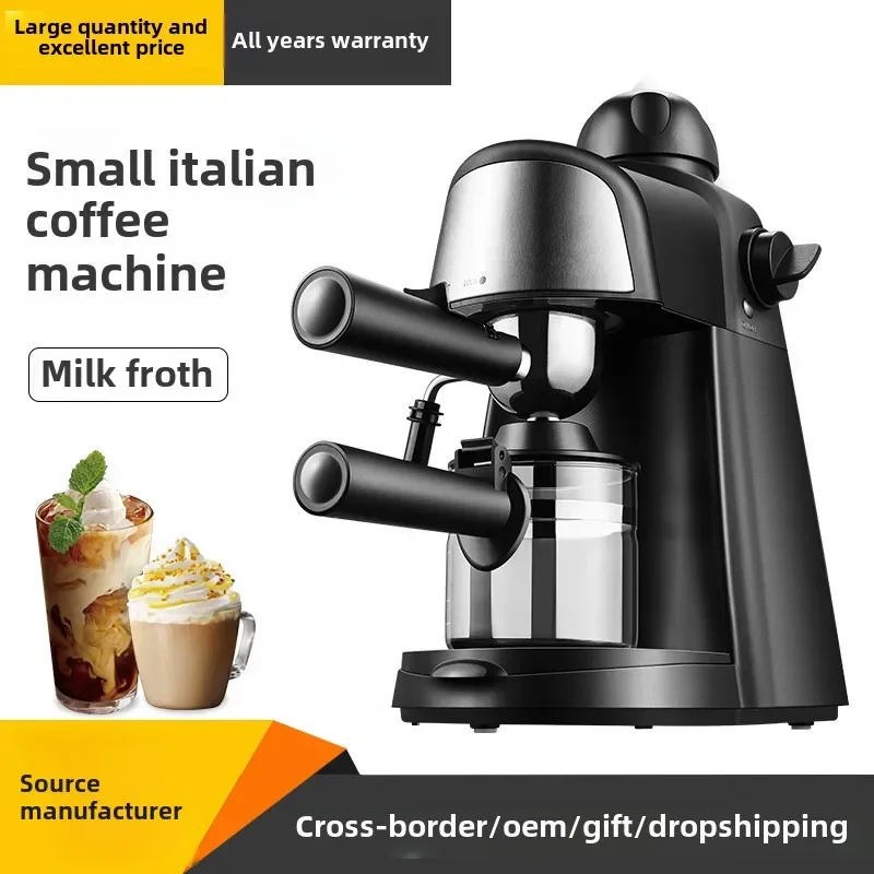 Home Coffee Maker, Semi-automatic Steam Milk Frother, 220V Italian Espresso, 240ml Water Tank Capacity, 5Bar Extraction Pressure