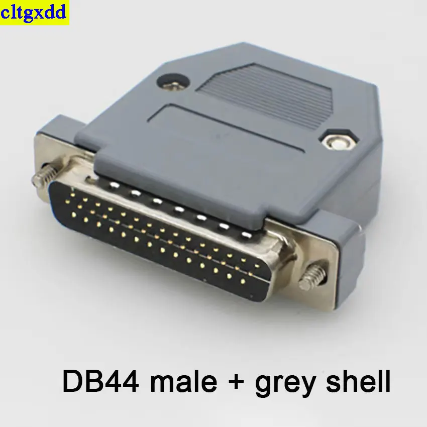 Cltgxdd-金メッキのオスおよびメスソケット、3列44ピンシリアルポート、はんだ付けプラグアダプター、黒とグレー、db44、1個