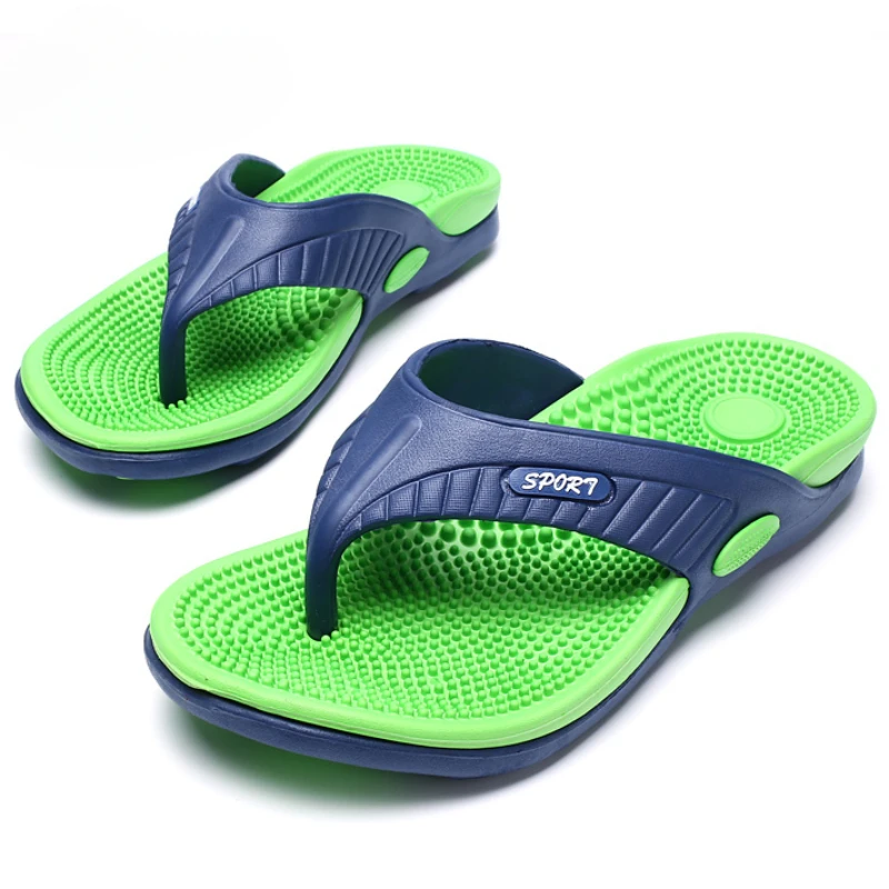 YRZL Summer Men Flip Flops Beach 2024 New Soft Bottom Slippers High Quality Men Outdoor Comfortable Non Slip Flat Slide Sandals