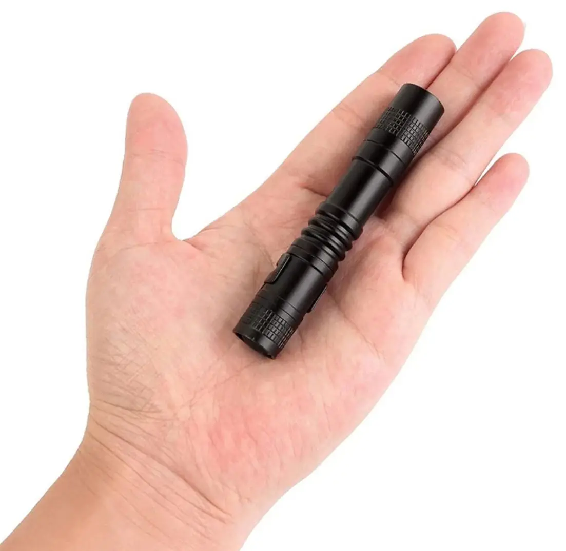 Mini linterna LED portátil con forma de bolígrafo, iluminación nocturna para caminar, antorcha de bolsillo impermeable, accesorios para acampar