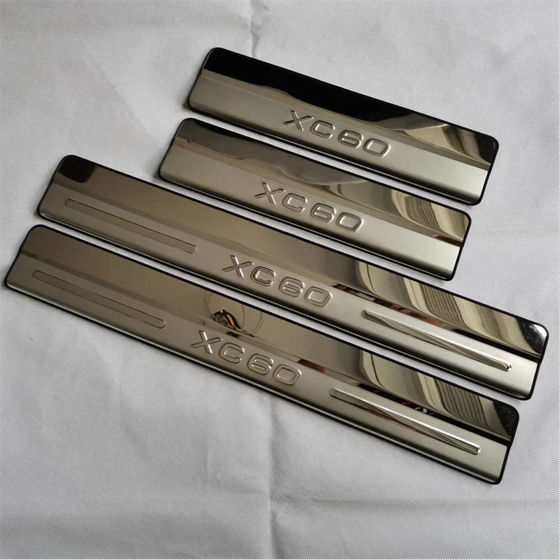 

For VOLVO XC60 2009-2017 stainless steel car threshold guard plate Welcome pedal anti-scratch protection car accessories