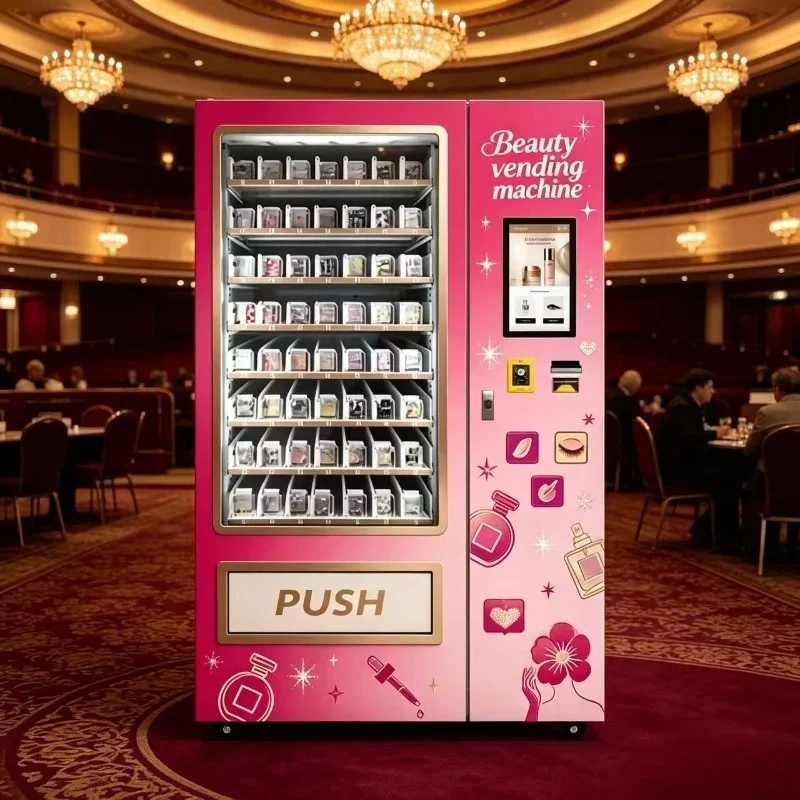 FL Public Retail Cosmetic Vending Machine Automatic Beauty False Lashes Nail Art Vending Machine For Convention Center