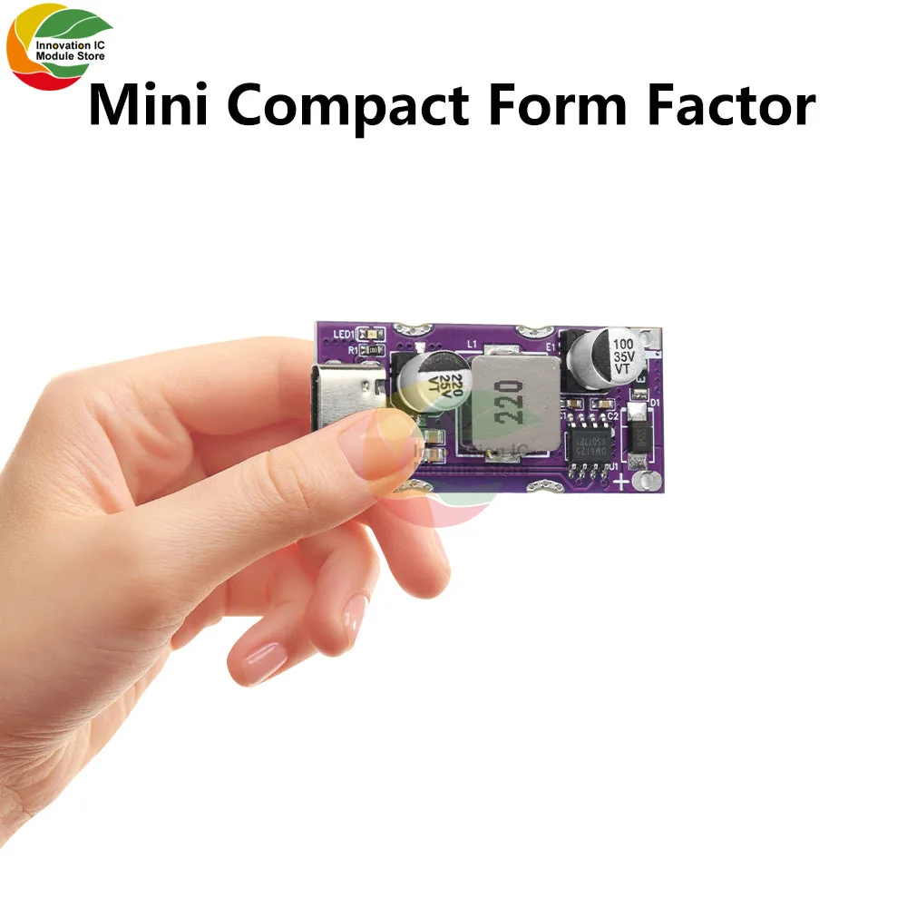 

DC 9-31V PD63W Fast Charging Module Pd3.1 Qc2.0/3.0 Scp Full Protocol Fast Charging Module Supports Super Fast Charging Type C
