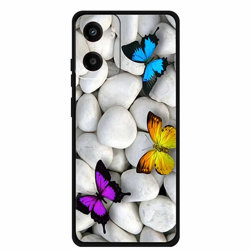 لموتورولا موتو G06 4G حالة الكرتون الحيوان لينة سيليكون بولي TPU جراب هاتف ل موتو G06 4G الزهور الغبار واقية فوندا جديد #5