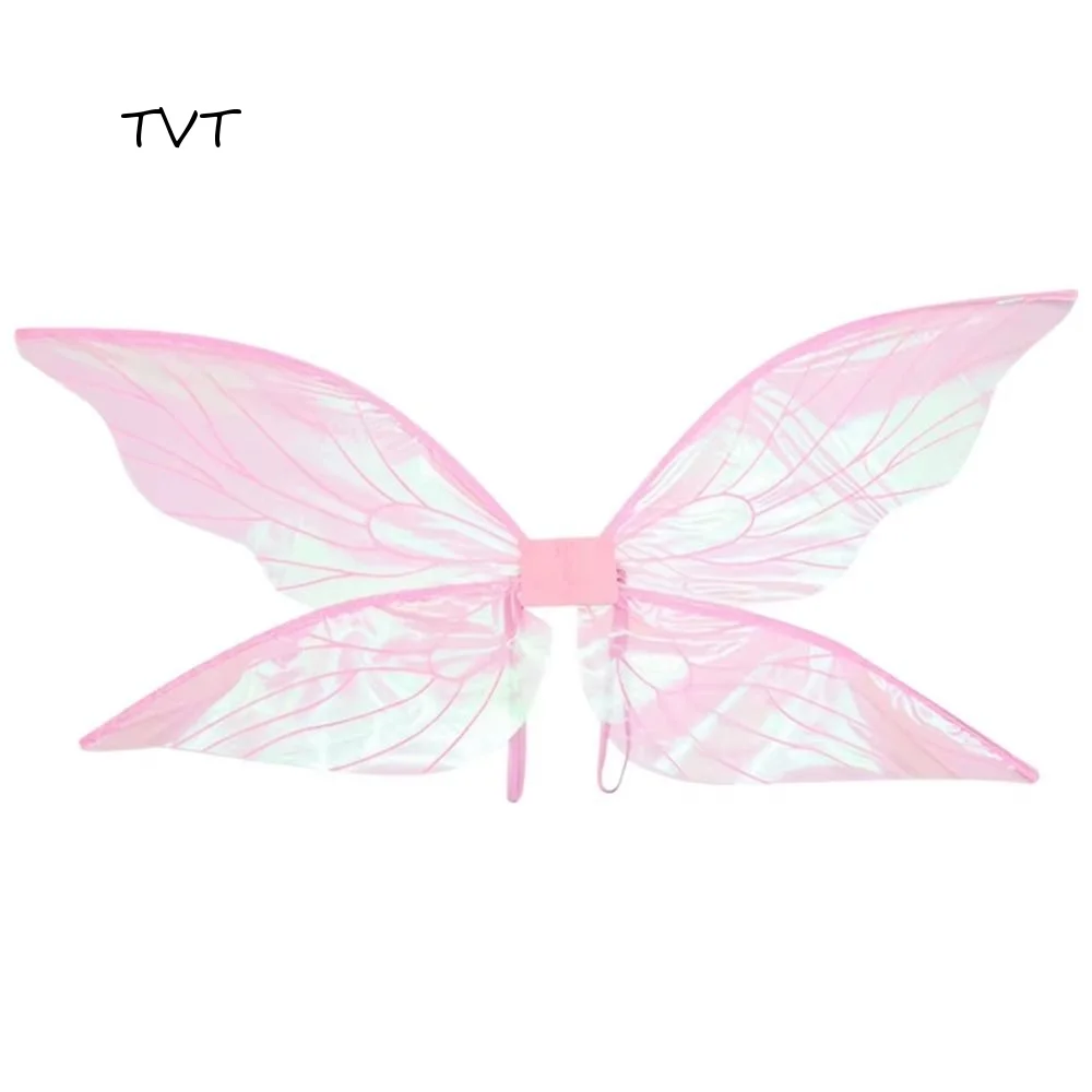 Cosplay Props Girl Butterfly Wings Organza Multicolor Fairy Wings Lightweight Role Play Elf Angel Wing for Halloween Party