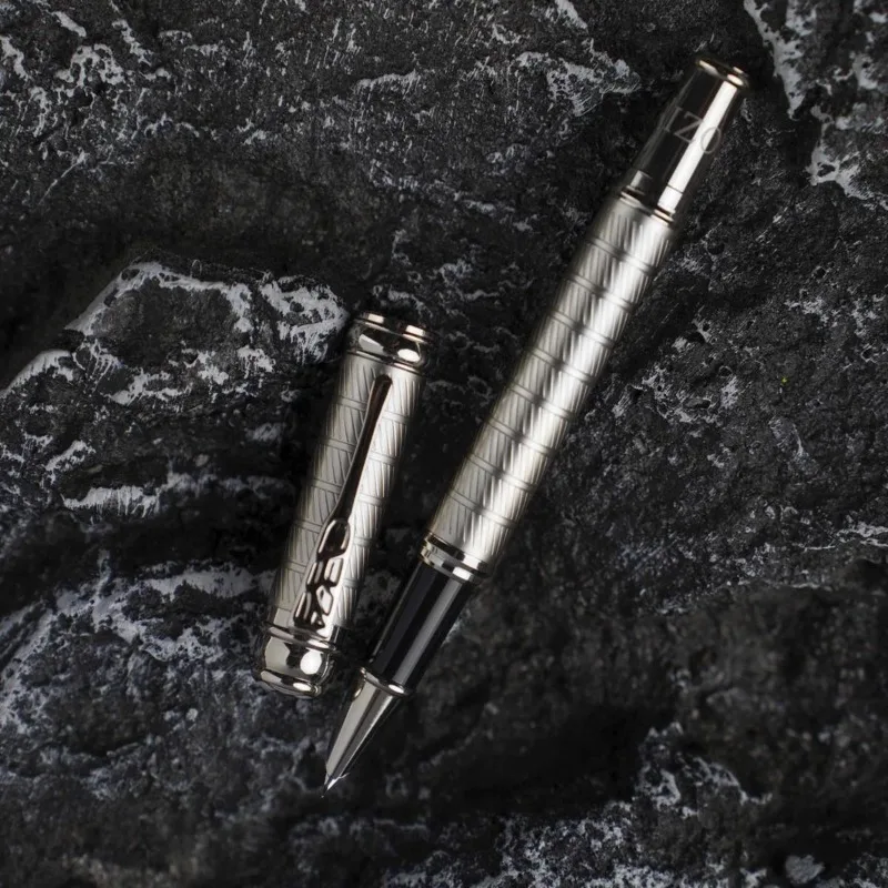 

Low Discount Horizzon White Brass Fountain Pen Popular Practice Bent Curved 0.7mm Art Nib Calligraphy Pen Luxury Office Supplies