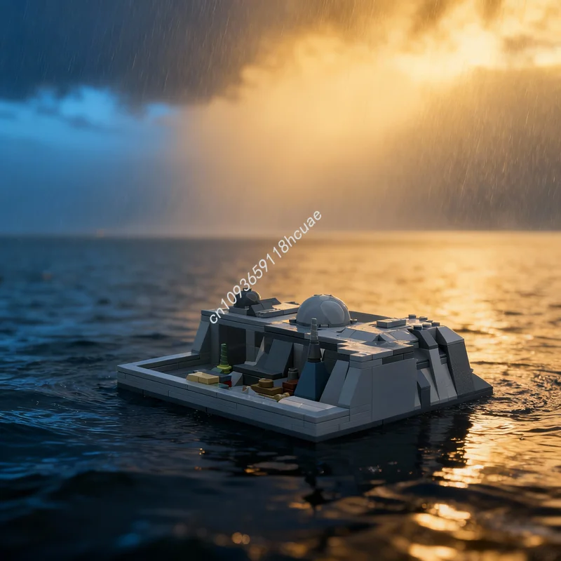 

253 детали MOC: Конструктор «Звездная база повстанцев», модель для сборки, развивающая игрушка, идея для креативного подарка на Рождество