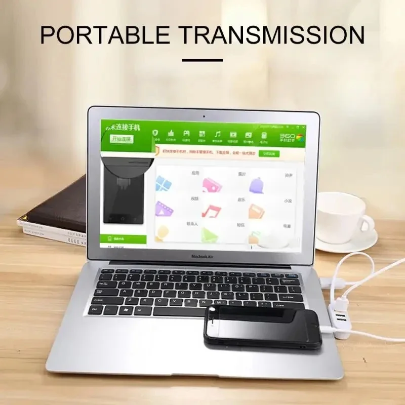 1-5pc One For Three Brand 3-Port Multi-USB Hub 5V Splitter, Charger Extension Cable External Extension Cable USB3.0 Splitter Hub