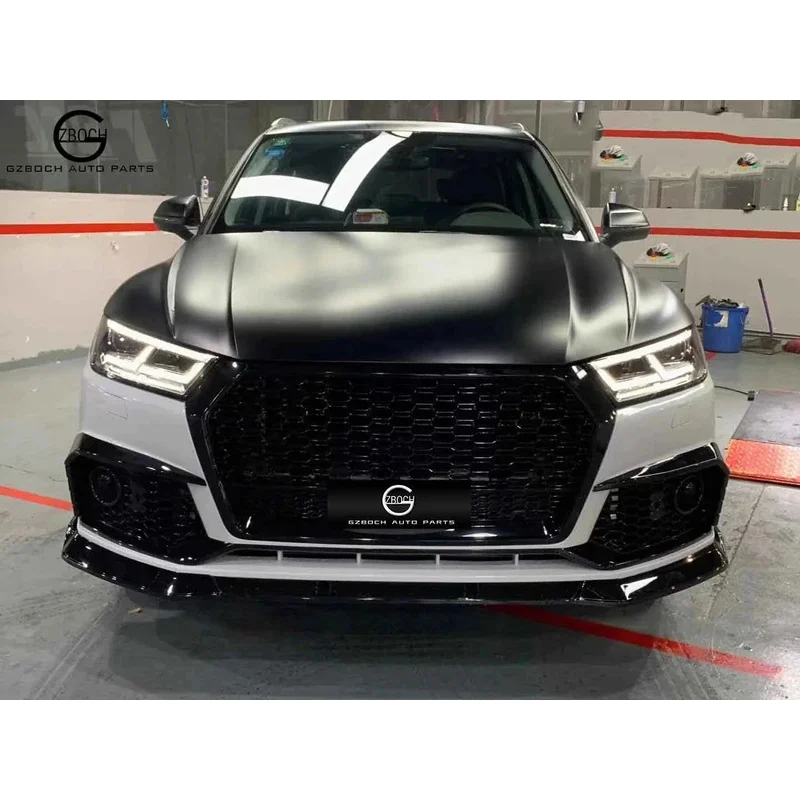 

High quality Wholesale Body Kits for 2017-2019 Q5 Upgrade to RSQ5 Front Grille Car Bumpers Rear Lip Exhaust Pi