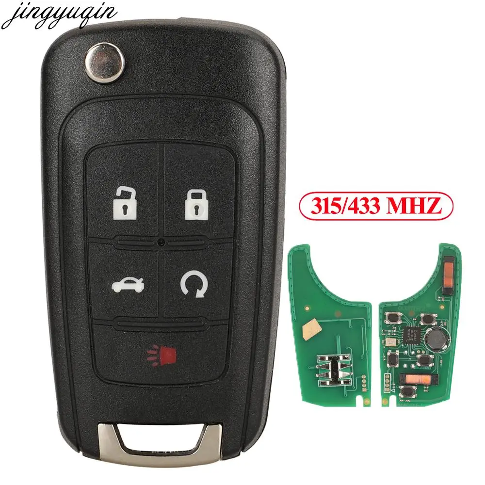 

Jingyuqin Keyless go Smart Key Alarm 433 MHZ ID46 For Chevrolet Cruz Aveo Camero Opel Astra Vectra Corsa Buick Encore Verano