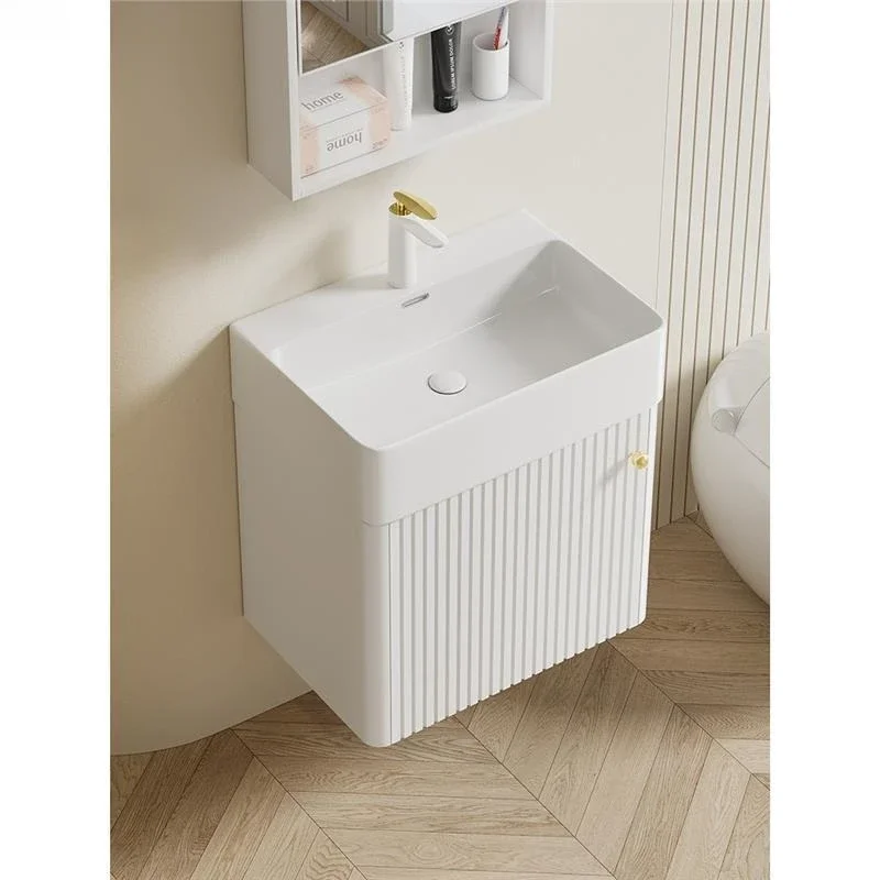 

Минималистичный шкаф для ванной комнаты с приподнятой дугой, керамический встроенный умывальник, комбинация умывальника для унитаза, узкая маленькая квартира