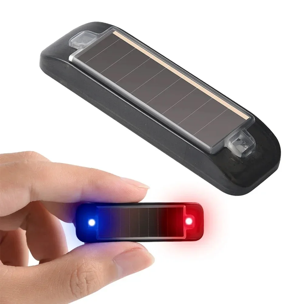 Solar Powered LED Strobe Warning Light, Waterproof Multi-Mode Emergency Beacon for Car Motorcycle Rechargeable Caution Lamp