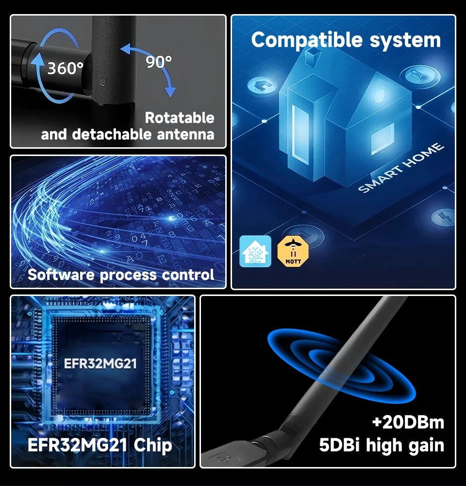 Long Range ZigBee 3.0 USB Dong - Zigbee Gateway recension och pris
