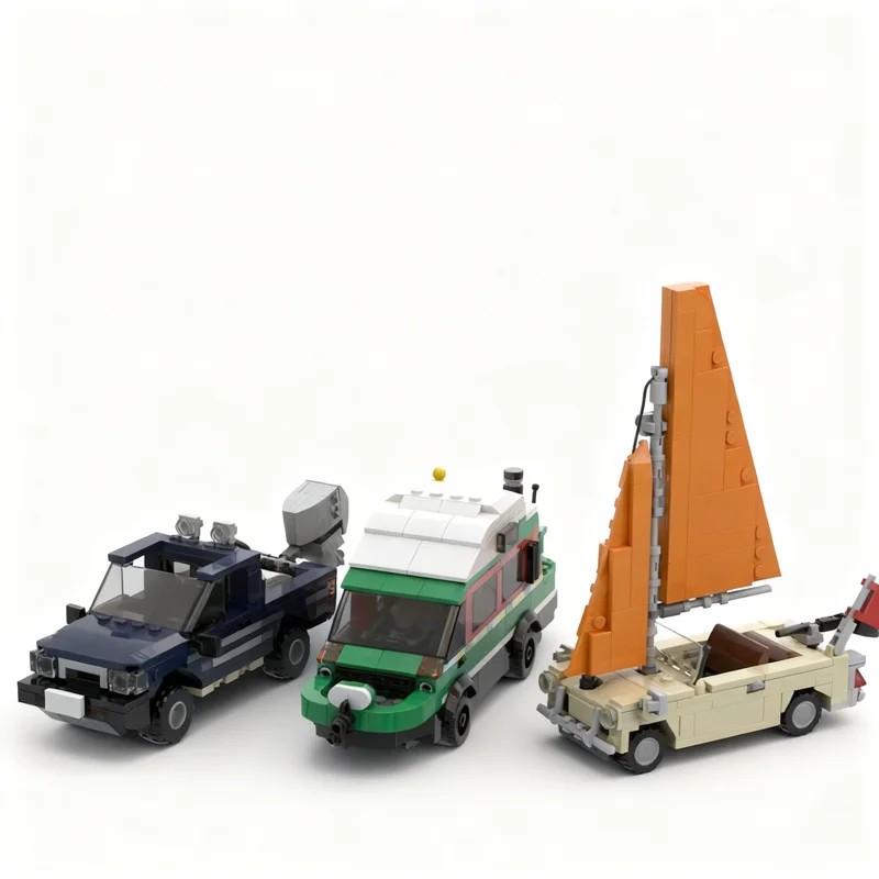 838pcs MOC Top Gear Amphibious Cars Technical Vehicle Engineering Model Building Blocks Construction Kit Assembly Hobby Toy Gift