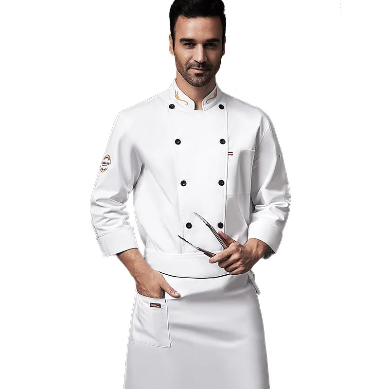 

Chef Work Clothes After Catering Kitchen Cook Clothes Summer Long Sleeve Breathable Western Pastry Cake Shop Clothing Custom