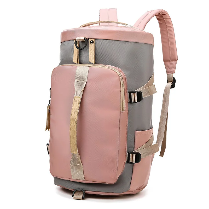 Mochila de viaje de gran capacidad para mujer, bolso de mano multifunción, impermeable, con bolsillo para zapatos