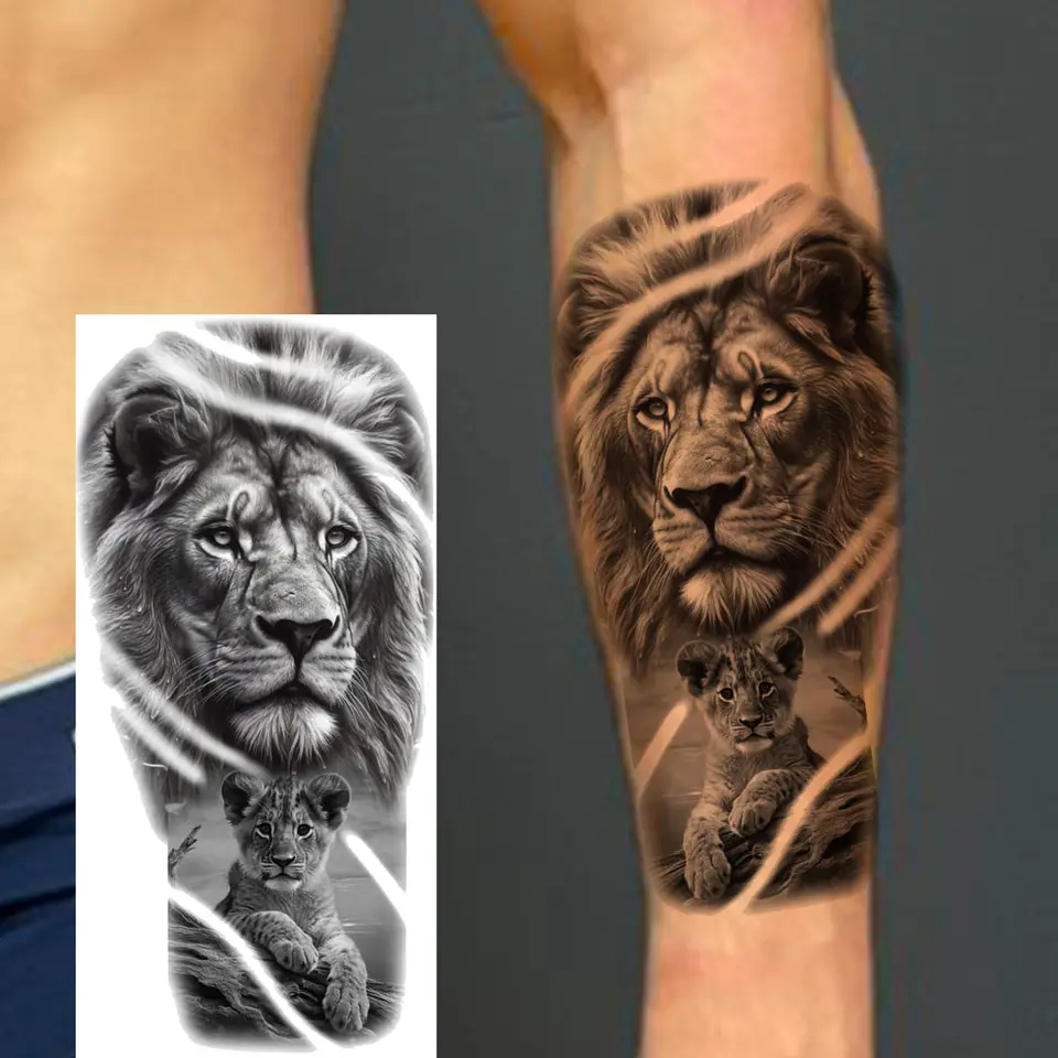 1 Sheet Bless Belief Faith Engraved Temporary Tattoos Family Love Tatoos Waterproof Realistic Fake Tattoo Stickers Long Lasting, image 28