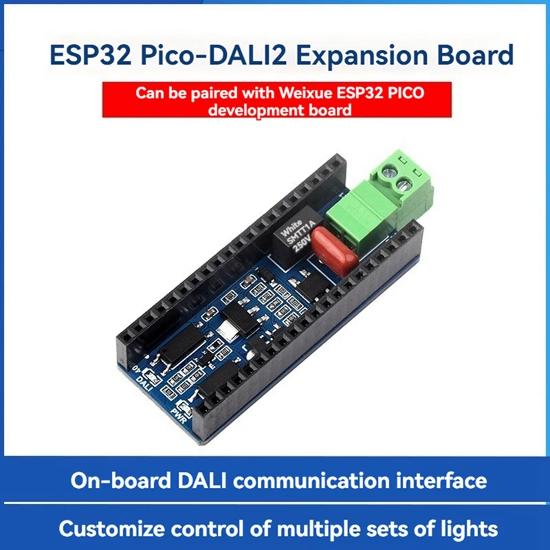 

ESP32 Pico-DALI2 Expansion Board Onboard DALI Communication Interface Customized Control Of Multiple Groups Of Lights