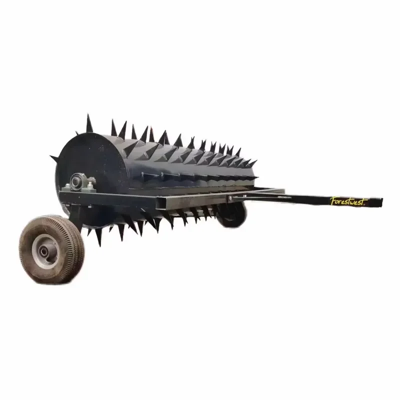 36/48/60 Inch Lawn Aerator with Wheel ATV Trailed Heavy Rolling Lawn Aerator Garden Yard Rotary Push Lawn Aeration