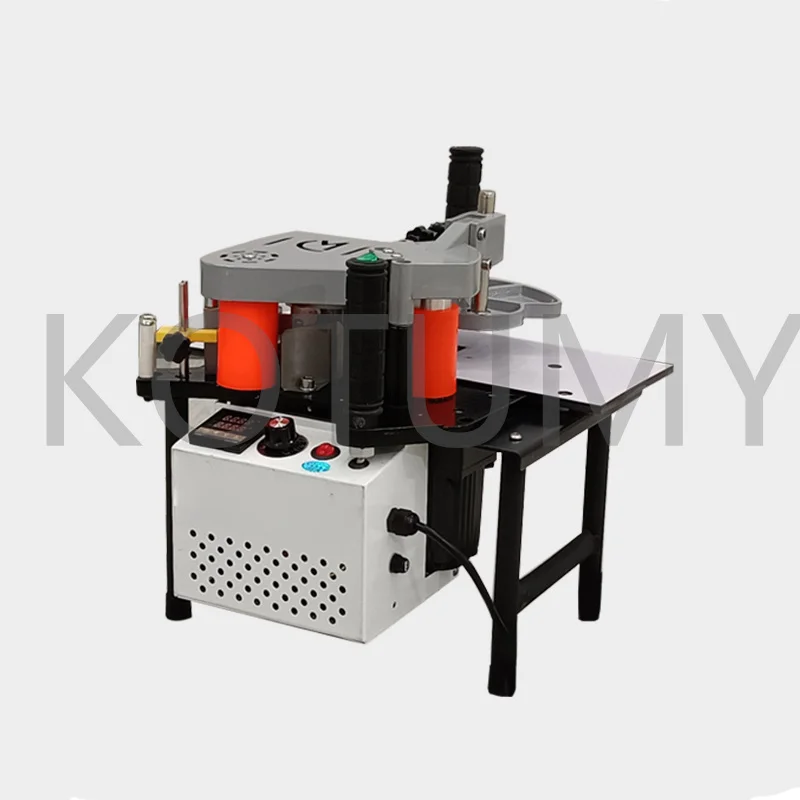 220V Small Manual Edge Banding Machine Double Side Gluing Portable Edge Bander Woodworking Edge Banding Machine 1100W