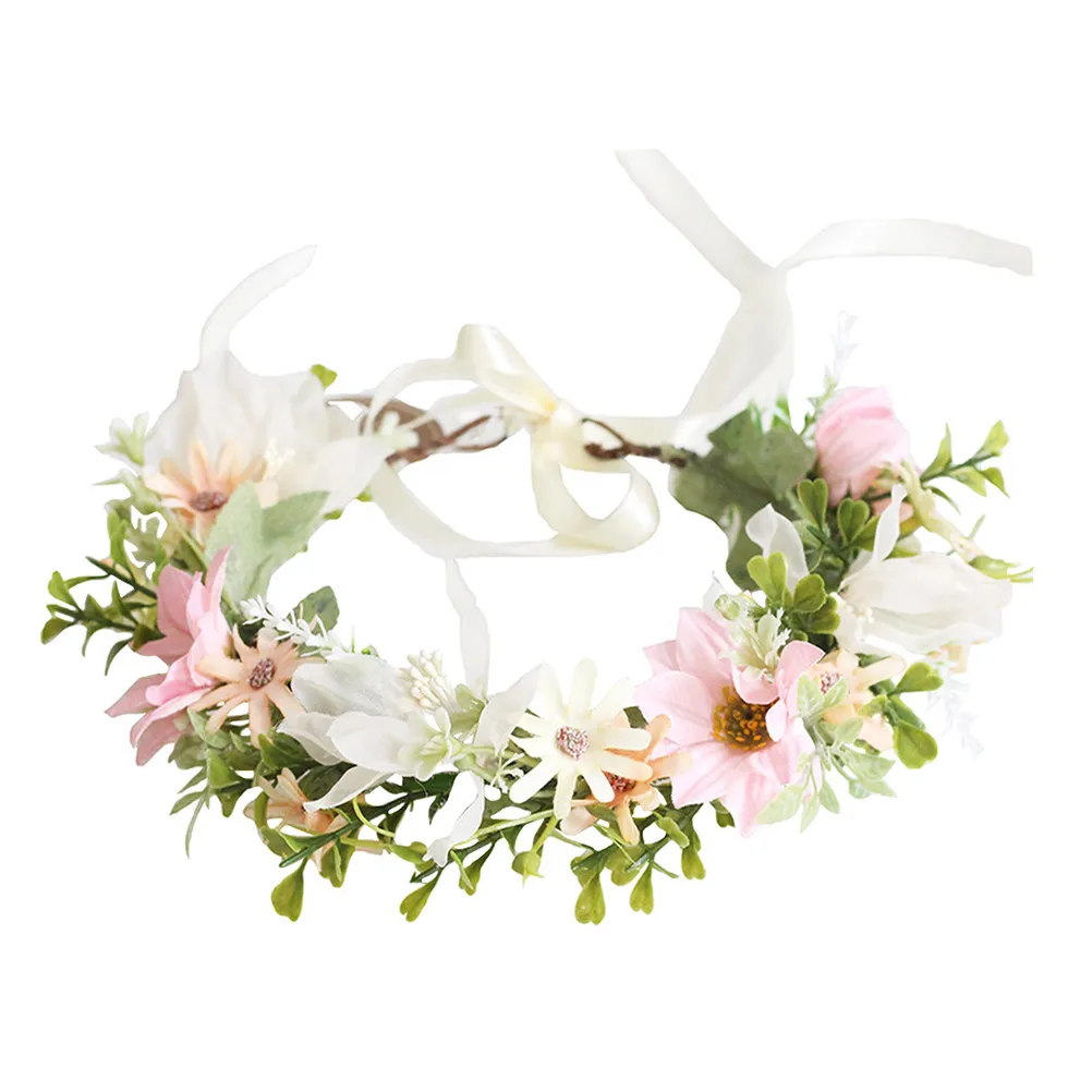 

Adjustable Daisy Flower Headband Bridal Headpiece Wedding Floral Crown Delicate Design for Special Day Flower Headband