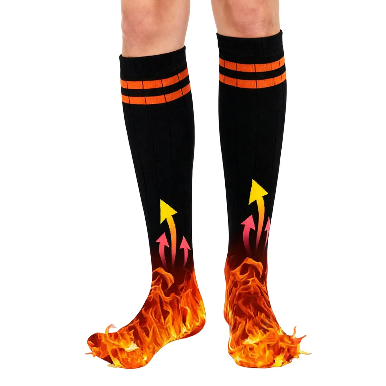 

Heated Socks For Men Long Lasting Thermal Outdoor Heater Portable Electric Long Warming Socks For Cold Weather Fishing Skiing