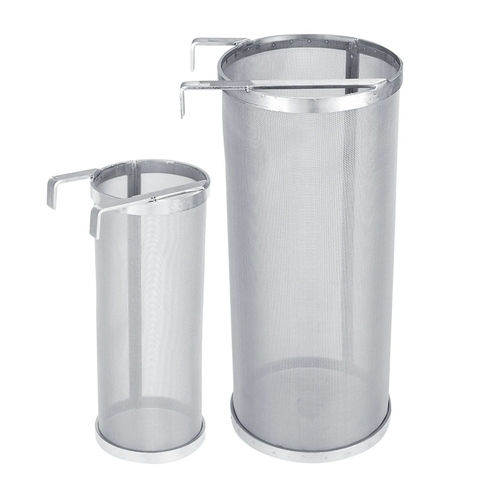 300 Micron Stainless Steel Homemade Brew Beer Hop Mesh Filter Strainer with Hook Brew Filter Stainless Steel Brew Filter