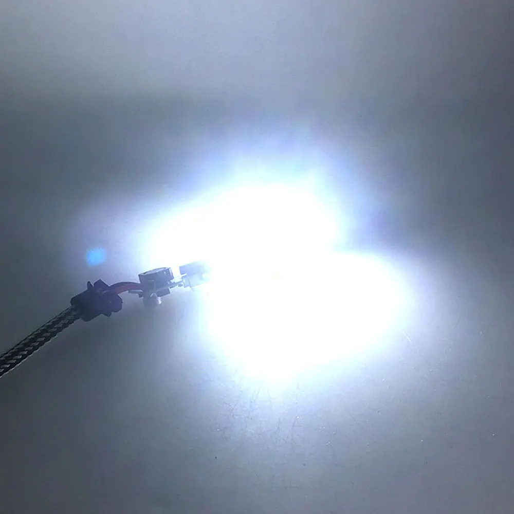 2pcs Universal H1 H7 H3 Car Headlight Bulbs COB Chips C6 Car LED Light Car Headlamp Light Source Chip Auto Lights Accessories