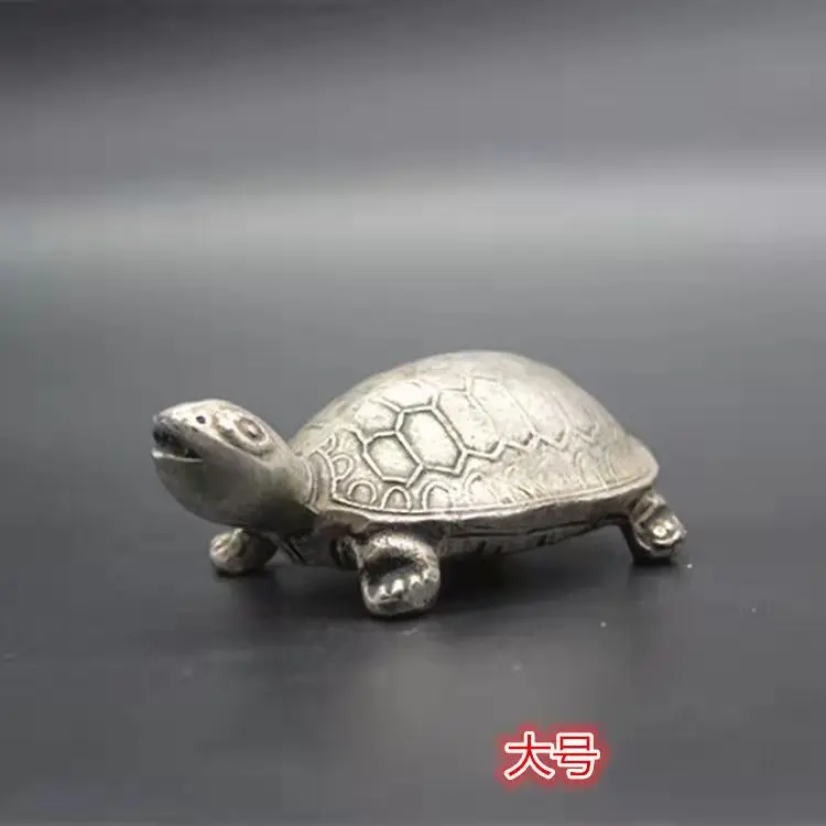 

Antique collection longevity turtle silver ingot guangxu three years turtle silver ingot turtle ingot turtle ornaments