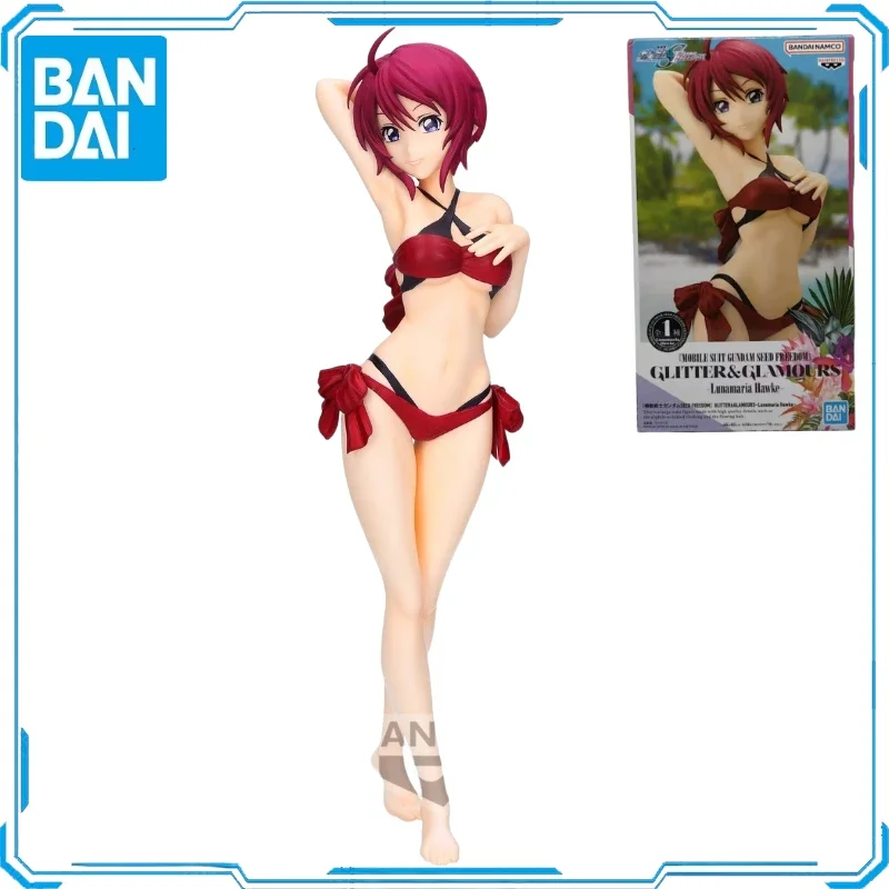 In Stock Original BANPRESTO Bandai Shine&Charm Lunamaria Hawke Swimwear Action Figure Animation Toy Gift Model Collector Anime