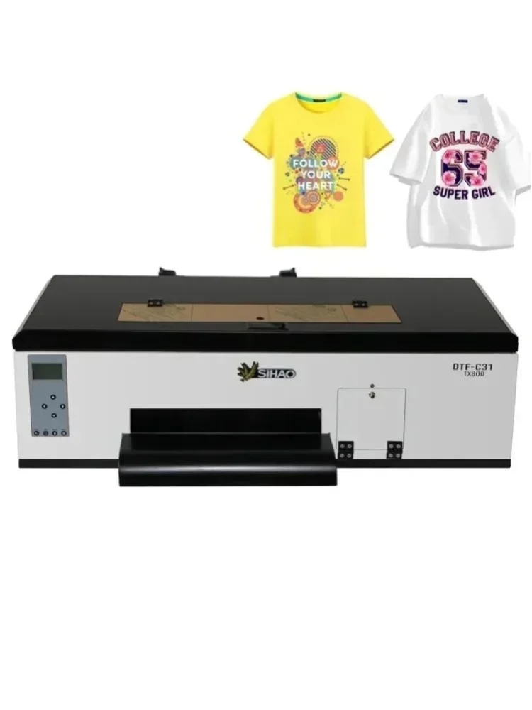 SIHAO A3/A4 DTF-Drucker TX800/XP600 Impresora DTF-Drucker T-Shirt-Druckmaschine für Hoodies, Taschen, T-Shirts, Schuhe und alle Stoffarten