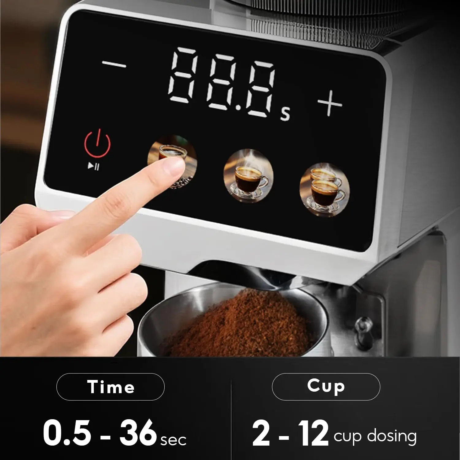 Electric Portable Coffee Grinder Stainless Steel Grinding Blade, Espresso 4
