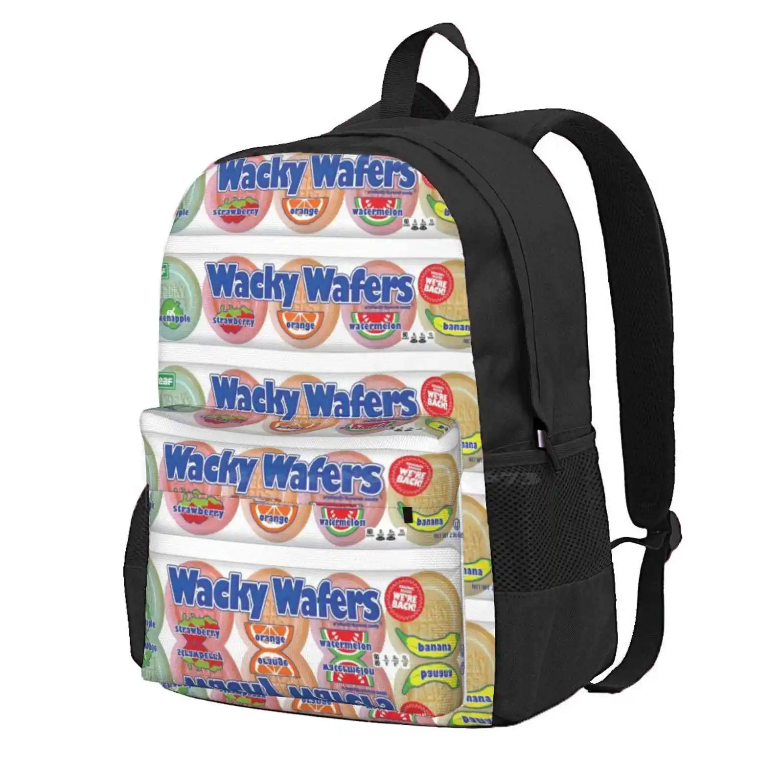 Wacky Wafer Candy Hot Sale Schoolbag Backpack Fashion Bags Wacky Wafers Retro Candy Leaf Brands 1970S 1980S