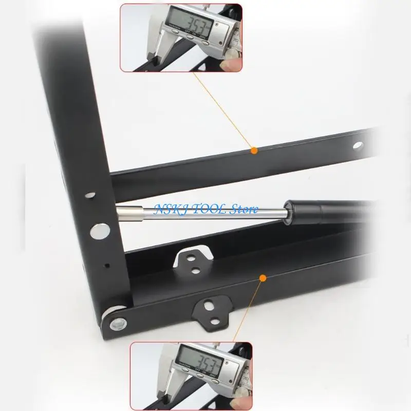 L8RC 1 Paar Opklapbaar voor Zitbeugel Scharnier Verbergen Schoen Veranderende Beugel voor Schoenenkast, Garderobe, Kast