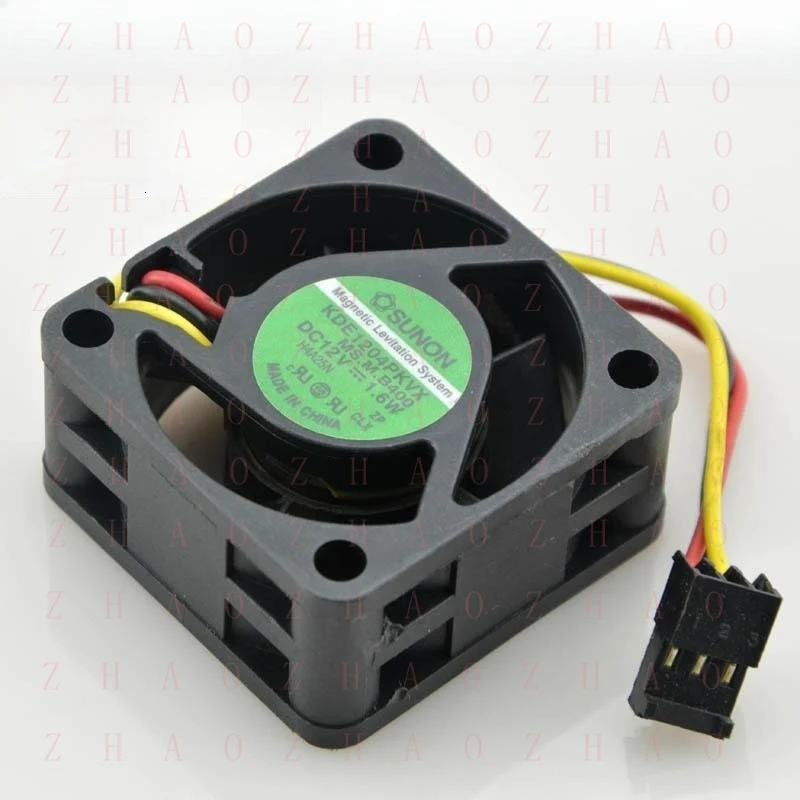 L+ for  Brushless CISCO 2950-24 cooling Fan KDE1204PKVX DC 12V 1.6W 3pin 40*40*20mm