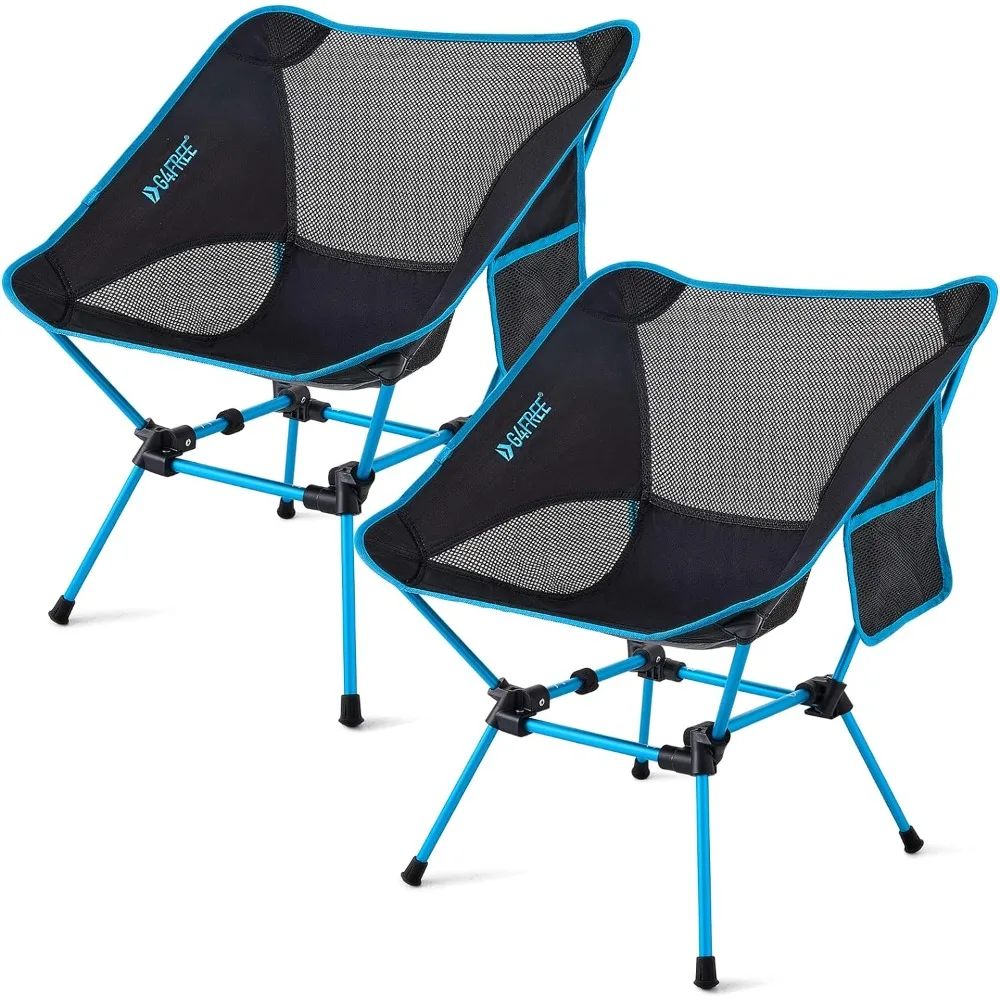 

2Pack Folding Camping Chairs, Ultralight Compact Backpacking Folding Chairs Lawn Chairs Heavy Duty 330lbs