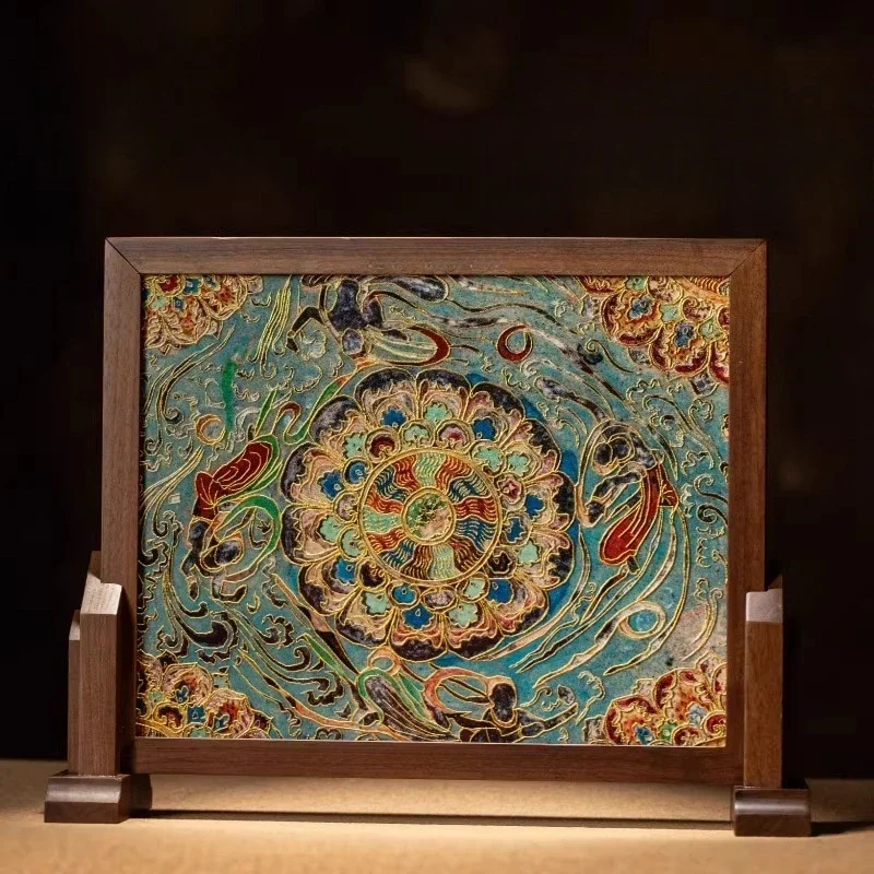 Gilt porcelain plate painting screen merchandise gifts