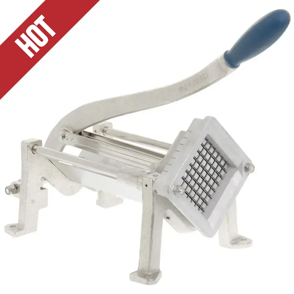 

2025 Hot47713 3/8" French Fry Cutter | Manual Vegetable Potato Slicer Dicer With Non-Slip Handle & Base Leg Screw Holes, Stainle