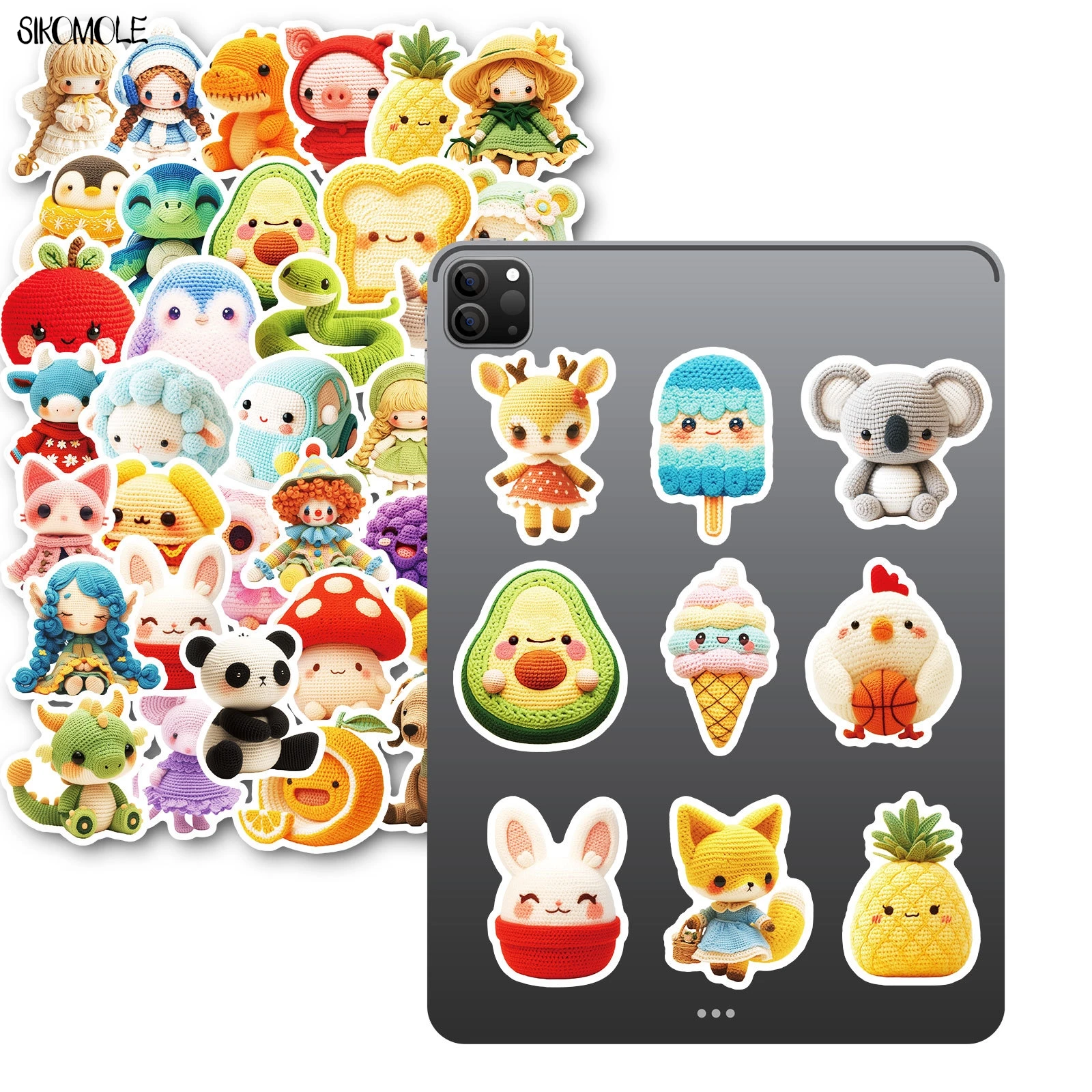 10/30/50PCS การ์ตูนสัตว์ PVC น่ารัก Graffiti สติกเกอร์ความงาม DIY ตกแต่งของเล่นเด็กกระเป๋าเดินทาง Decal สติกเกอร์แพ็ค