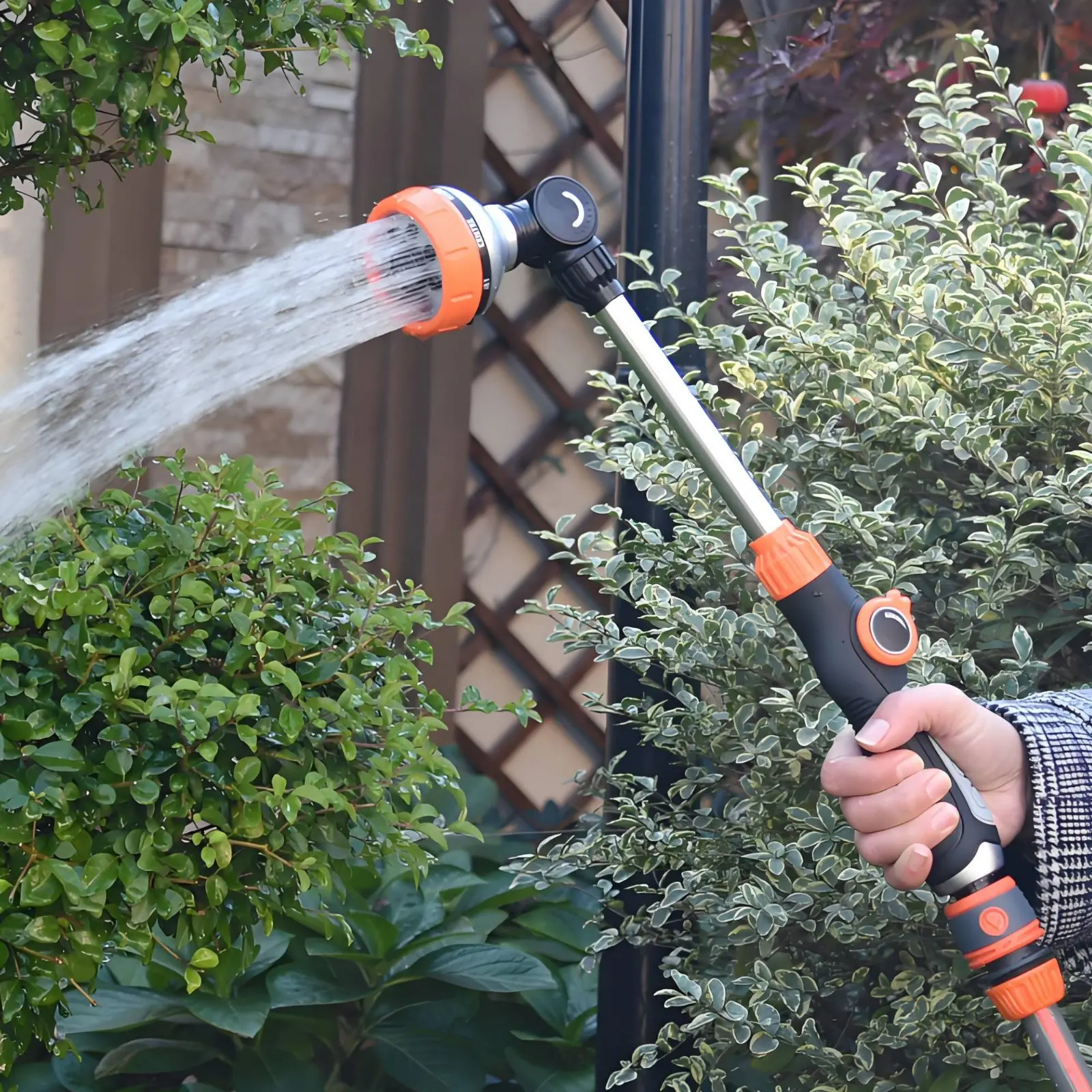 Pivoting Head Watering Watering Tool Ergonomic Grip Long Watering Tool Hose Spray Head Water Dispenser Multi-Functional