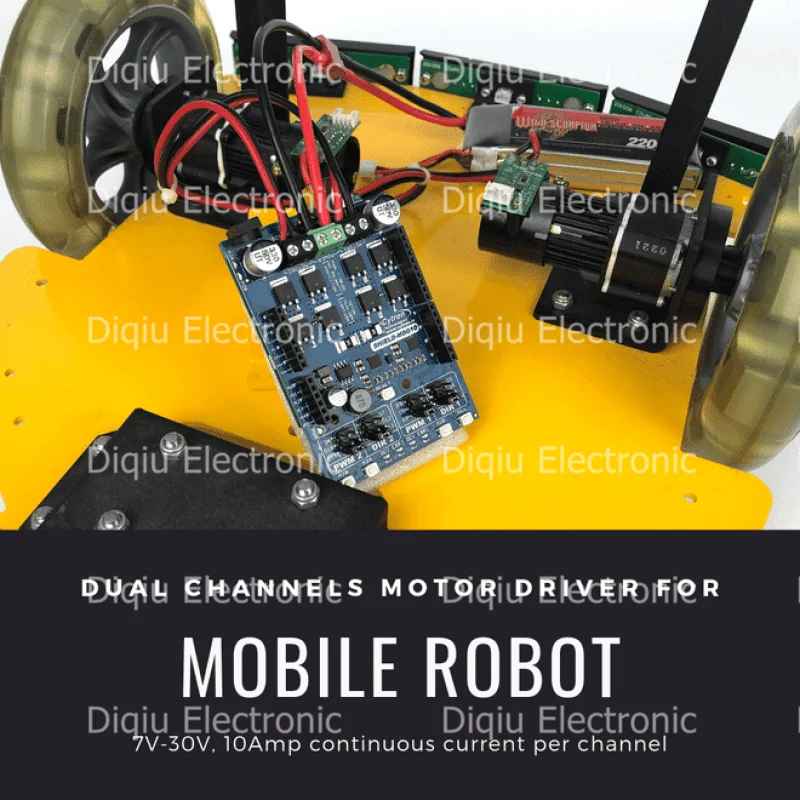 Cytron SHIELD-MDD10 10Amp 7V-30V DC Motor Driver Shield لـ Arduino 2 قنوات منتج المكونات الإلكترونية