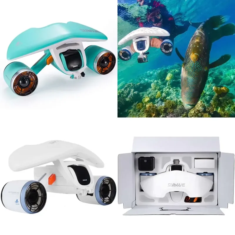 WhiteShark MIX Dual Motor Electric Underwater Scooter for Snorkeling Swimming Pool & Sea Diving Board