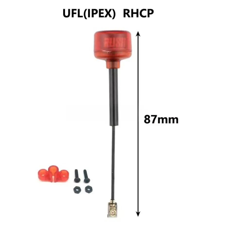 Rush Cherry FPV 5.8G Antenna Red Long Range Antenna Connector Adapter SMA MMCX UFL Easy to Install RC Drone Parts