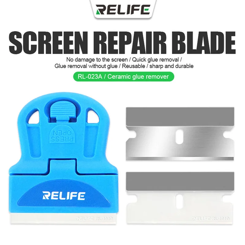 RELIFE RL-023A Ceramic Glue Remover for Phone Touch Screen Scraper Repair OCA Dry Adhesive Separate the Frame Prying the Screen